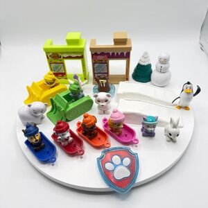 Paw Patrol Chickaletta Everest Penguin Polar Skye Rescue Winter toys mini lot